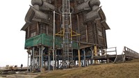 Фото 5. Подготовленное пространство для сборки отреставрированного пояса на фундаменте Фото 5. Подготовленное пространство для сборки отреставрированного пояса на фундаменте