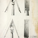 л. 29. Церковь Флора и Лавра, с. Мегрега. Тех. арх. Д.Г. Сафонова. 1950 г. Детали крестов (обмер)