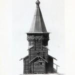 л. 27. Петропавловская церковь, с. Лычный остров. Архитектор А.В. Ополовников. 1948 г. Восточный фасад (реставрация)