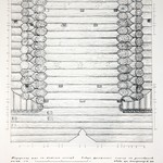 Покровская церковь, о. Кижи. Следы фронтонного пояса на восьмерике.