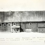 л. 17. Дом Бровина, д. Онежаны. Тех. арх. Д.Г. Сафонова. 1949 г. Боковой фасад (обмер)