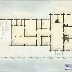 л. 14. Дом Карамнова, д. Онежаны. Конец 1940-х гг. План первого этажа