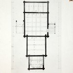 л. 3. Успенская церковь, г. Кондопога. А.В.Ополовников. 1948 г. План 1-1 и схема балок