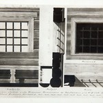Церковь Вознесения Господня, с. Типиницы. Обмеры (техник Крохин В.). Окно в трапезной.