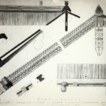 л. 14. Дом Ошевнева, д. Ошевнево. Тех. арх. Э.В. Ильин 1950 г. Деталь кровли (обмер)
