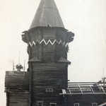 л. 18 об. Успенская церковь, г. Кондопога. 1948-1949 гг.(?) Шатёр и большая главка после реставрации