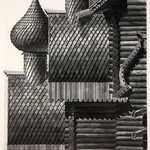 Преображенская церковь, о. Кижи. Лемеховая кровля глав и бочек (2-й вариант).