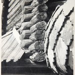 л. 26. Успенская церковь, г. Кондопога. 1948-1949 гг.(?) Нижние венцы основания восьмерика