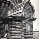 Успенский собор, г. Кемь. Реставрация сруба и кровли центрального алтаря. Общий вид алтарного прируба после реставрации.