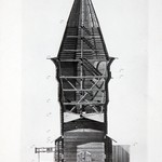 л. 3 об. Успенская церковь, г. Кондопога. А.В. Ополовников. 1948 г. Разрез 2-2 (обмер)