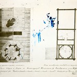 л. 18. Часовня Петра и Павла, д. Волкостров. Тех. арх. В.А. Крохин. 1950 г. План общий и план кровли (обмер)