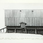 л. 6. Дом Лепсина, д. Кузнецы. А.В. Ополовников, 1949 г. Северный фасад (обмер)