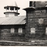 Покровская церковь, о. Кижи. Трапезная и четверик - вид с юга.