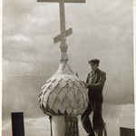 Успенская церковь, г. Кондопога. Завершение работ по восстановлению главки.