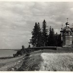 Ильинский погост на Водлозере. Вид до реставрации.