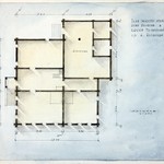 л. 9. Дом Иванова, д. Козловцы. Конец 1940-х гг. План жилого этажа