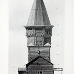 л. 3 об. Успенская церковь, г. Кондопога. А.В. Ополовников. 1948 г.  Западный фасад (Обмер)