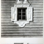 л. 22. Дом Клопова, д. Потаневщина. Тех. арх. Д.Г. Сафонова. 1950 г. Наличник окна (обмер)