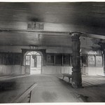 Успенский собор, г. Кемь. Реставрация интерьера трапезной. Трапезная до реставрации (со столбов обшивка уже снята).