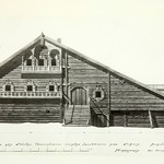 л. 4. Дом Лепсина, д. Кузнецы. А.В. Ополовников, 1950 г. Восточный фасад (реставрация)