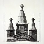 л. 1. Успенский собор, г. Кемь. Архитектор А.В. Ополовников. 1950 г. Западный фасад (реставрация)