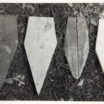Преображенская церковь, о. Кижи. Новый лемех, сделанный по образцу старого.