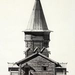 Церковь Петра и Павла, с. Лычный Остров. Проект реставрации. 2-й вариант (автор - арх. Ополовников). Фасад западный.