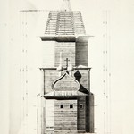 Церковь Вознесения Господня, с. Типиницы. Обмеры (техн. Крохин В.). Фасад восточный.