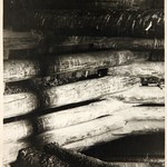 л. 26 об. Успенская церковь, г. Кондопога. 1948-1949 гг.(?) Конструкция основания шатрового сруба (фрагмент)