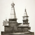 Церковь Петра и Павла, с. Чёлмужи. Проект реставрации (Арх. худ. Гнедовский Б.). Фасад северный.