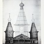 л. 8. Успенский собор, г. Кемь. Архитектор А.Н. Буйнов. 1947 г. Поперечный разрез (обмер)