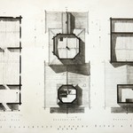 Церковь Петра и Павла, с. Чёлмужи. Проект реставрации (Арх. худ. Гнедовский Б.). Планы на уровне окон восьмериков и четвериков.