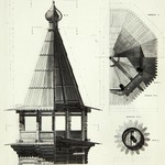 Ильинский погост на Водлозере. Проект реставрации (Арх. Ополовников А.). Звонница и шатёр колокольни.