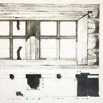 Церковь Петра и Павла, с. Чёлмужи. Проект реставрации (Арх. худ. Гнедовский Б.). Окно четверика (второй свет).