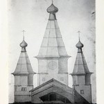 л. 5. Успенский собор, г. Кемь. Архитектор А.Н. Буйнов. 1947 г. Западный фасад (обмер)