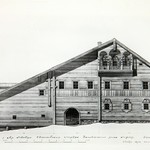 л. 5. Дом Лепсина, д. Кузнецы. Ополовников, 1949 г. Западный фасад (обмер)