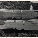 Преображенская церковь, о. Кижи. Обработанные концы водомётов для бочек третьего яруса.