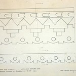 л. 20. Дом Бровина, д. Онежаны. Тех. арх. Д.Г. Сафонова. 1949 г. Шаблоны балконной и крыльцевой резных  досок (обмеры)