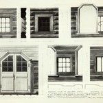 Ильинский погост на Водлозере. Обмер (Арх. Ополовников А.). Оконные и дверные проёмы (искажения).