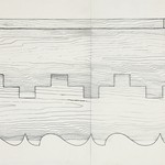 Успенский собор, г. Кемь. Проект реставрации (автор - арх. Ополовников А.). Шаблоны: причелина на западной стене трапезной и декор кровельного тёса.