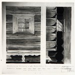 л. 34. Успенская часовня, д. Васильево. Тех. арх. Э.В. Ильин. 1950 г. Деталь окна и разрез (обмер)