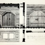 Успенская церковь, г. Кондопога. Дверь в четверике и западное окно в сенях.