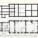 л. 13. Водлозерский Ильинский погост. Архитектор А.В. Ополовников. 1947 г. План 1-го яруса и подклета (обмер)