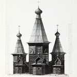 л. 6. Успенский собор, г. Кемь. Архитектор А.В. Ополовников. 1950 г. Восточный фасад (реставрация)