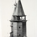 Церковь св. Варвары, с. Яндомозеро. Обмер памятника. Фасад западный.