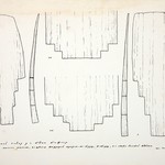 л. 8. Успенский собор, г. Кемь. Архитектор А.В. Ополовников. 1950 г. Лемех малого купола, большой шейки и декор шатровой кровли (обмер)