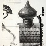 Преображенская церковь, о. Кижи. Лемеховая кровля глав и бочек (1-й вариант).