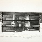 л. 23. Дом Клопова, д. Потаневщина. Тех. арх. Д.Г. Сафонова. 1950 г. Разрез 2-2 (обмер)