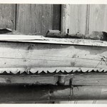 Преображенская церковь, о. Кижи. Причелины полиц, обнаруженные под железным покрытием.