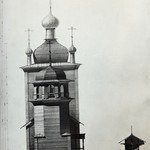 л. 11. Водлозерский Ильинский погост. Архитектор А.В. Ополовников. 1947 г. Западный фасад (обмер)